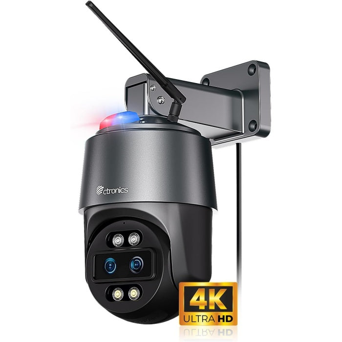 Ctronics 4k 防犯カメラ 屋外 10倍ハイブリッドズーム 4k Ctronics 10倍ハイブリッドズーム】防犯カメラ 屋外 5GHzWi