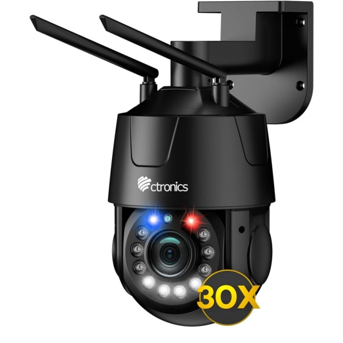 30倍光学ズーム・PC対応 】Ctronics 防犯カメラ 屋外 5GWi-Fi 5MP AI