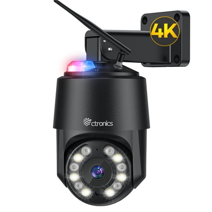 【4K・16光学ズーム】Ctronics 防犯カメラ 屋外 800万画素 5GWi-Fi AI検知 人/ペット/車両検知 640c-z16b