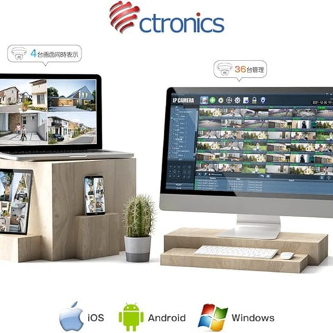 「 2.5K 自動追跡・SDカード内蔵 」 Ctronics 防犯カメラ ワイヤレス 屋外 400万画素 5GWiFi AI検知 自動追尾 530C