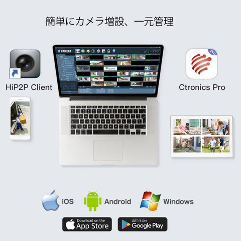 【180°超広角】 Ctronics 防犯カメラ 屋外 死角なし ダブルレンズAI検知 770c-b