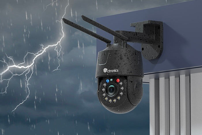 新品Ctronics 防犯カメラ屋外自動追尾 ーWiFiCTIPC-550C 2台セット·プリセット機能·夜間カラー·自動追尾】Ctronics 2台